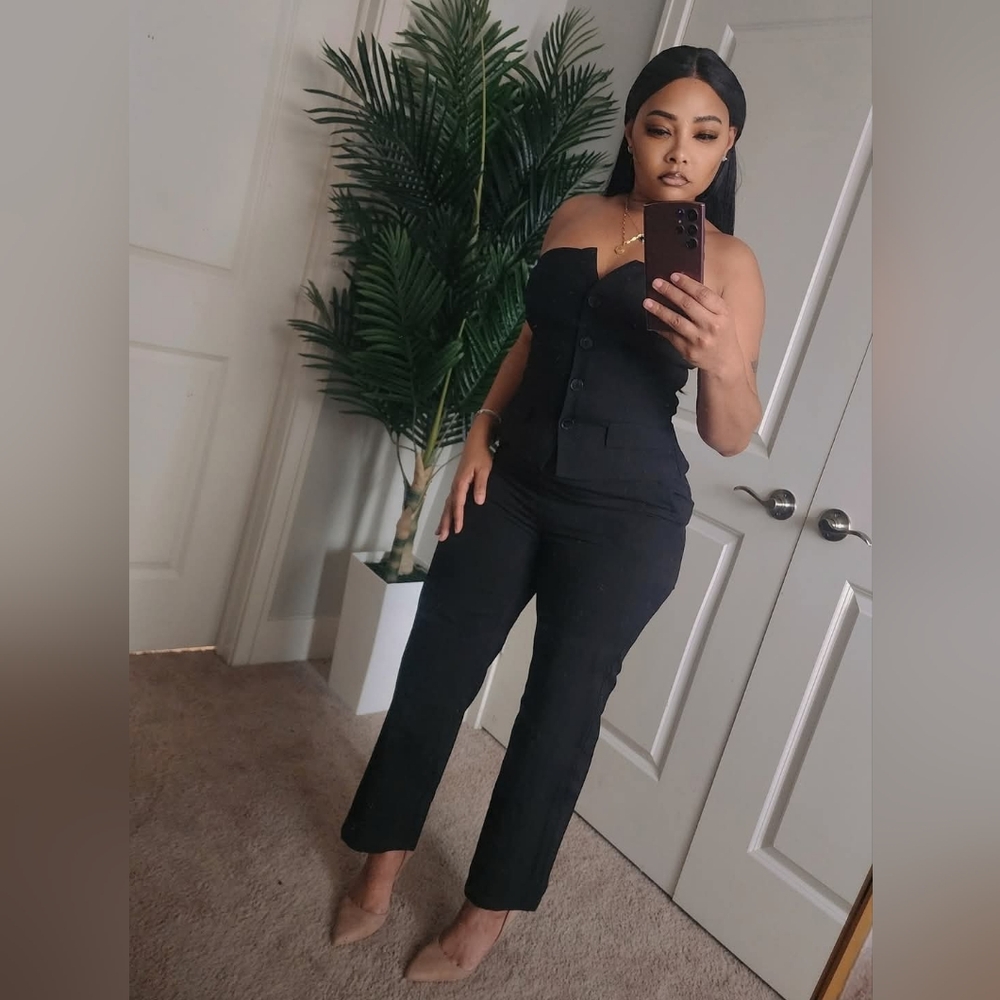 Elegant Black Strapless 2 Piece Set *New*
